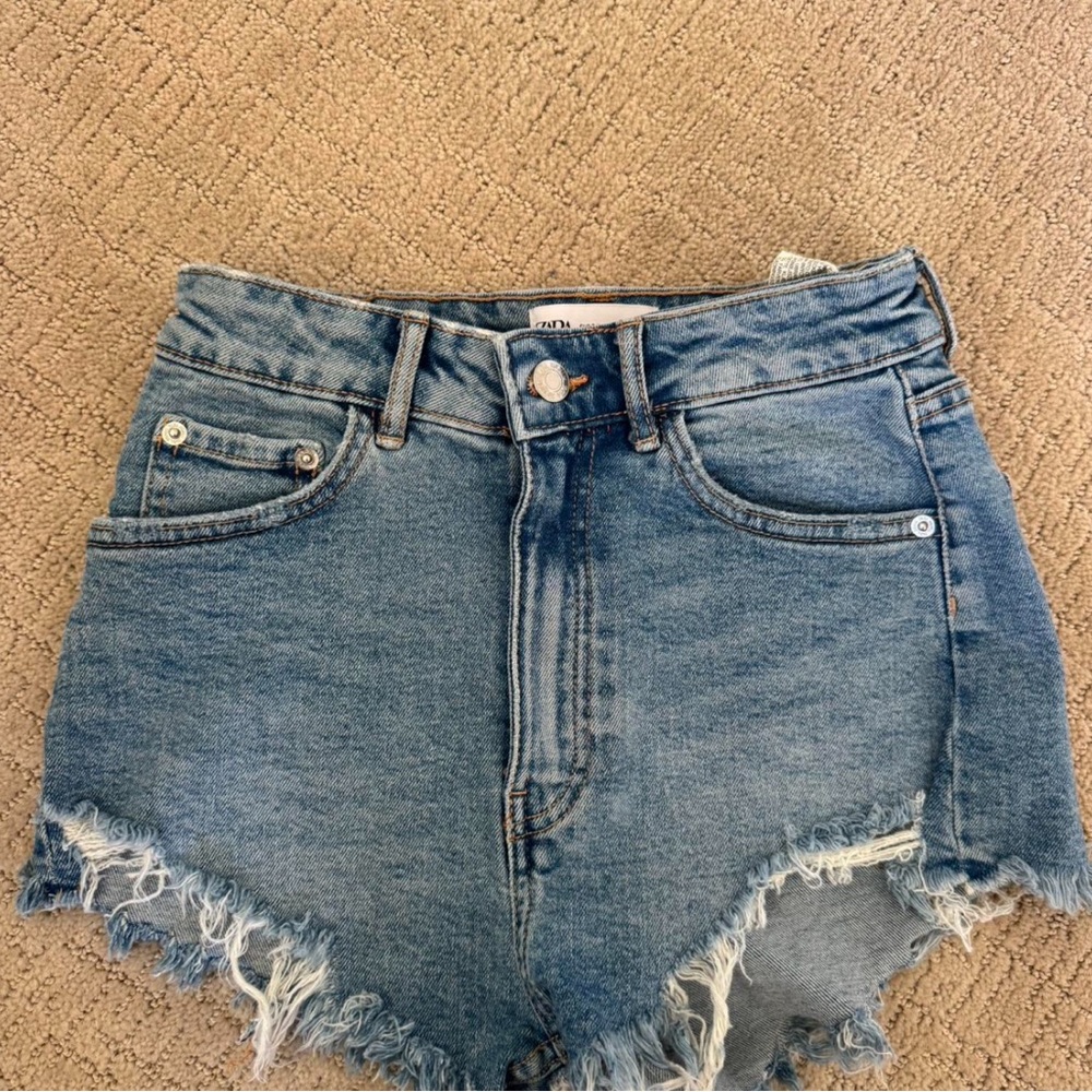 Zara Denim Blue Women Shorts